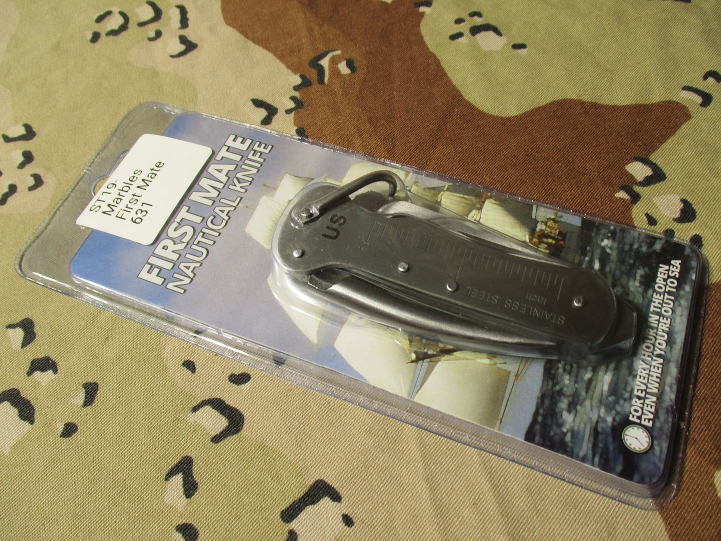 Marbles First Mate Nautical Knife MR405 Stainless Steel Marlin Spike New