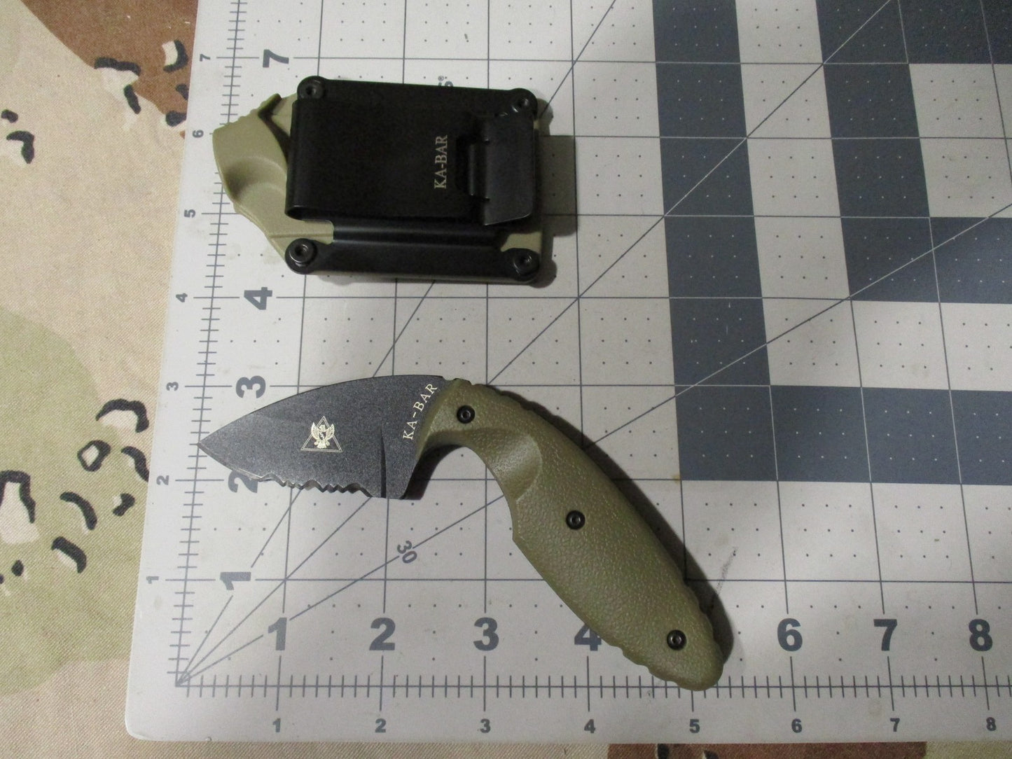 KA-BAR TDI Law Enforcement Fixed Blade Knife Serrated Tanto 01-1477CB New