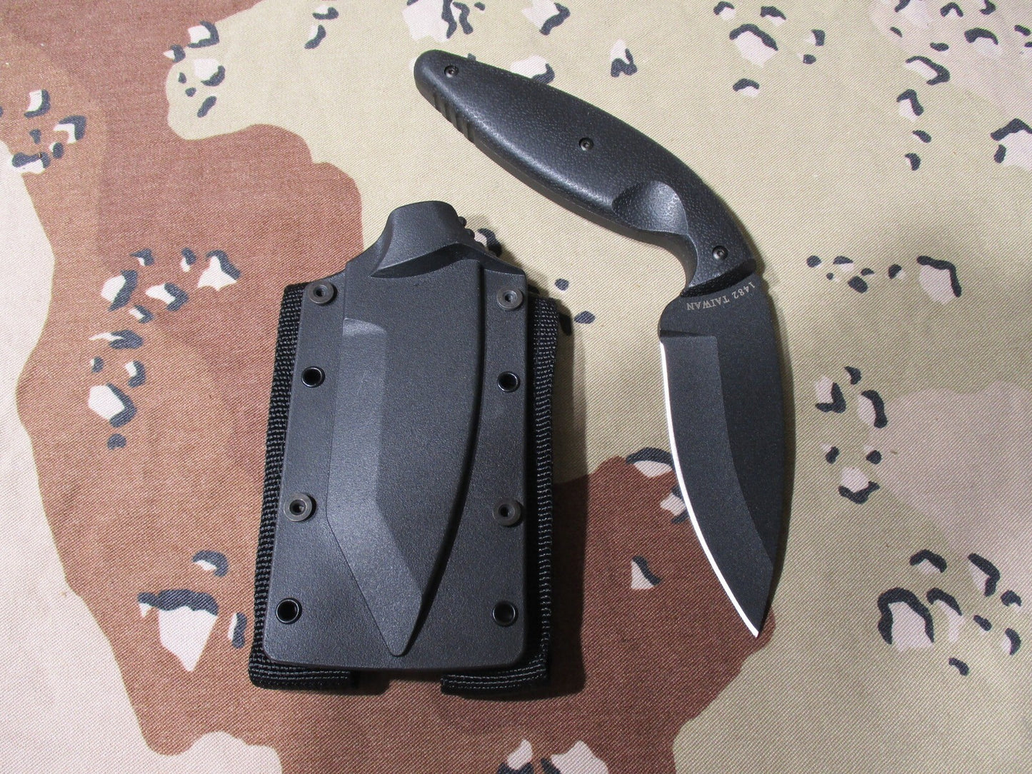 KA-BAR TDI Law Enforcement Knife Fixed Blade Black w/ Sheath New