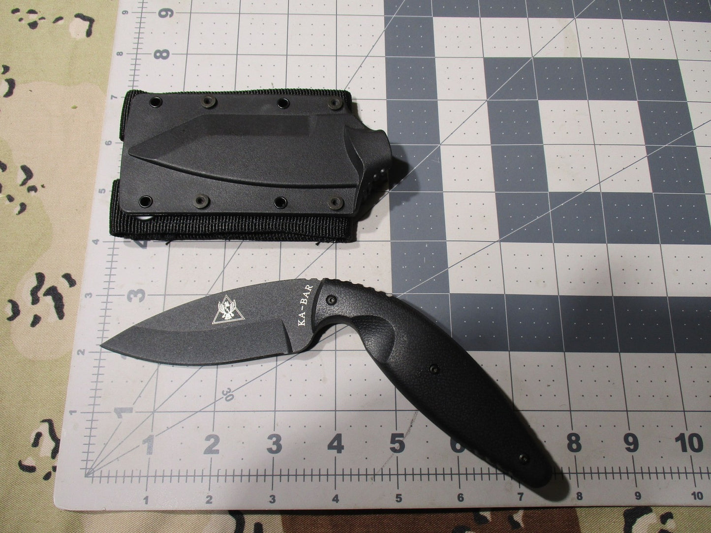 KA-BAR TDI Law Enforcement Knife Fixed Blade Black w/ Sheath New