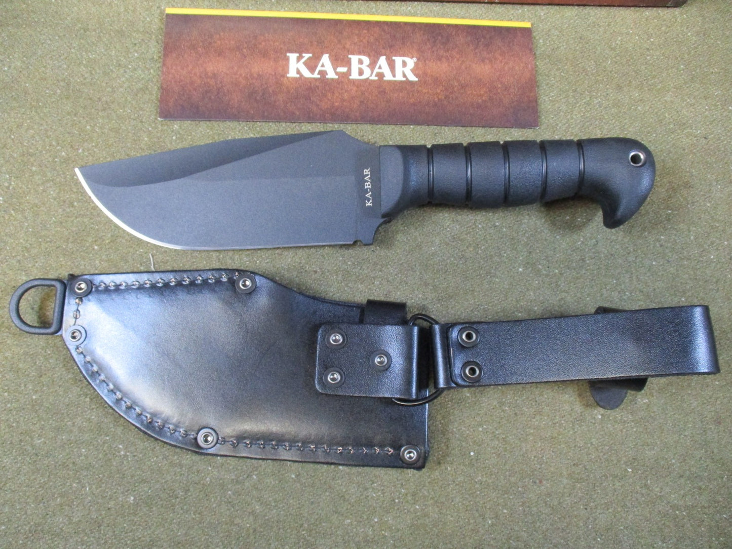 KA-BAR 1278 Fixed Blade Knife with Sheath warthog