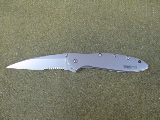 Kershaw Leek Ken Onion Design Partially Serrated Folding Knife