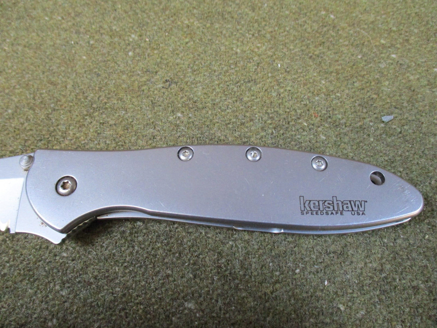 Kershaw Leek Ken Onion Design Partially Serrated Folding Knife