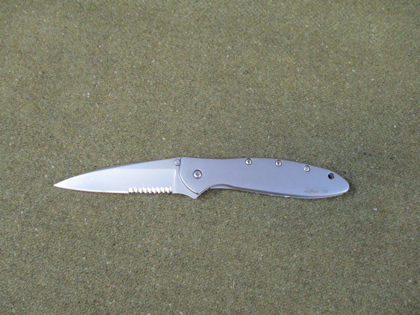 Kershaw Leek Ken Onion USA Made Partially Serrated Folding Knife
