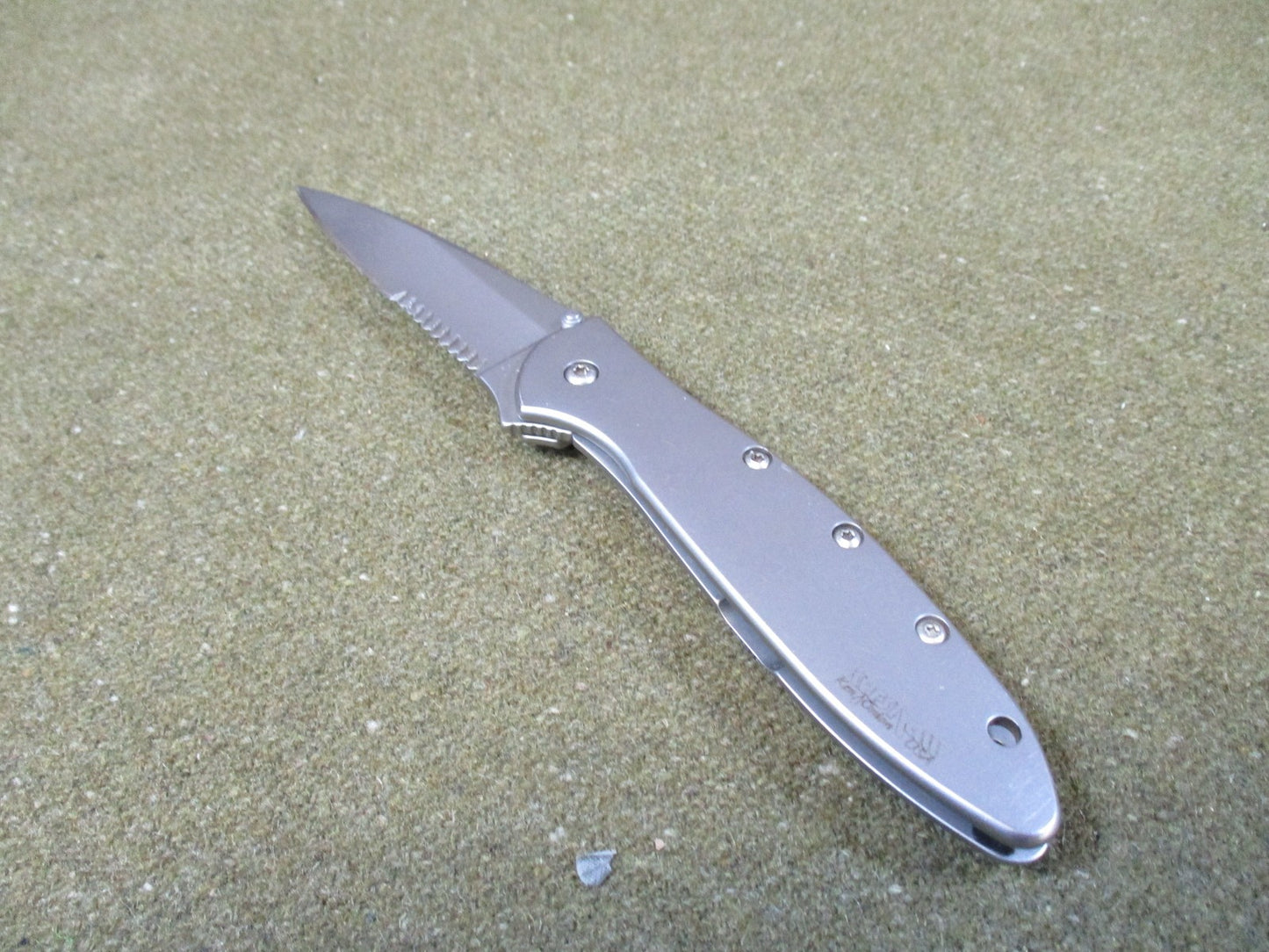 Kershaw Leek Ken Onion USA Made Partially Serrated Folding Knife