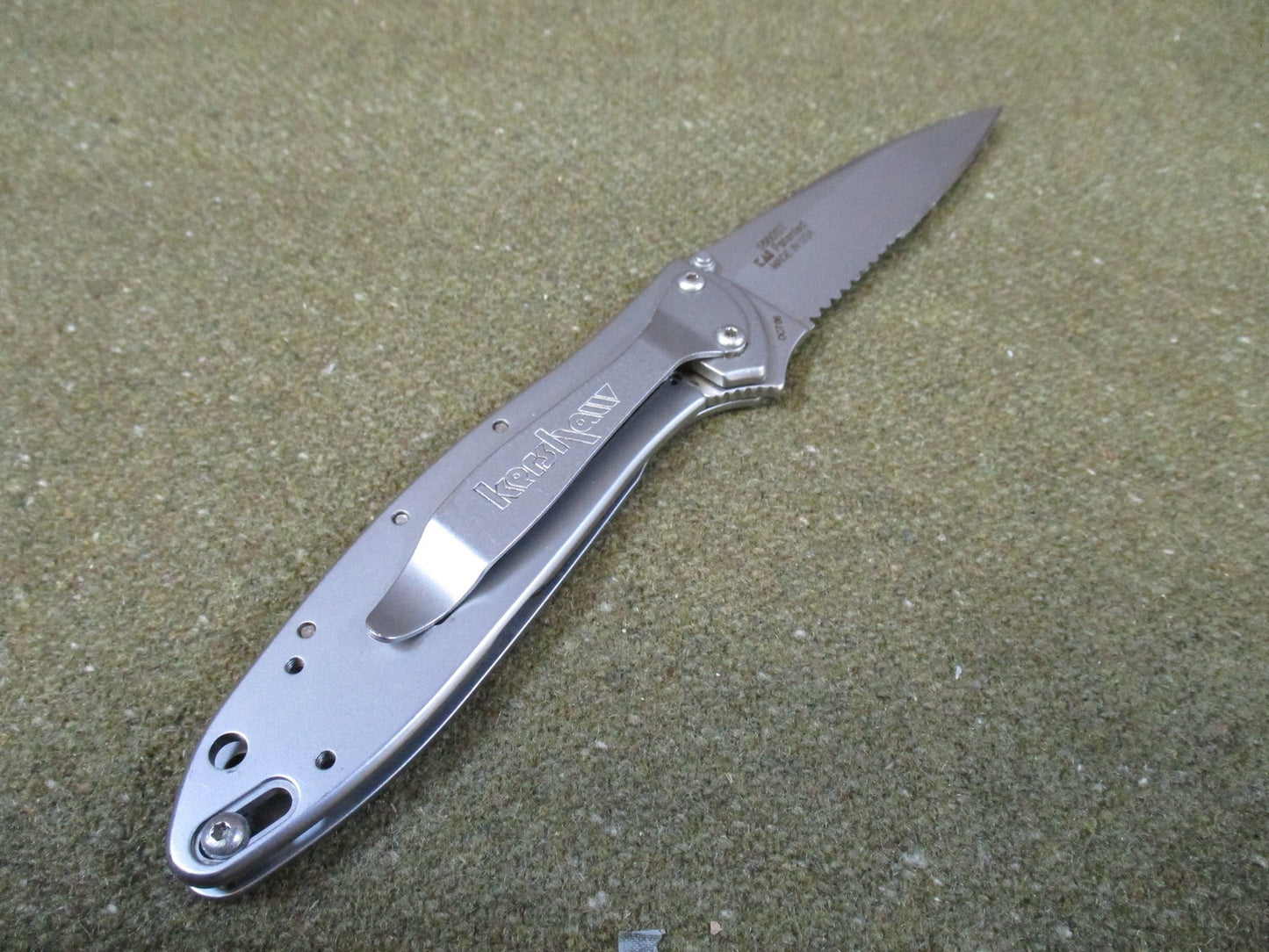Kershaw Leek Ken Onion USA Made Partially Serrated Folding Knife