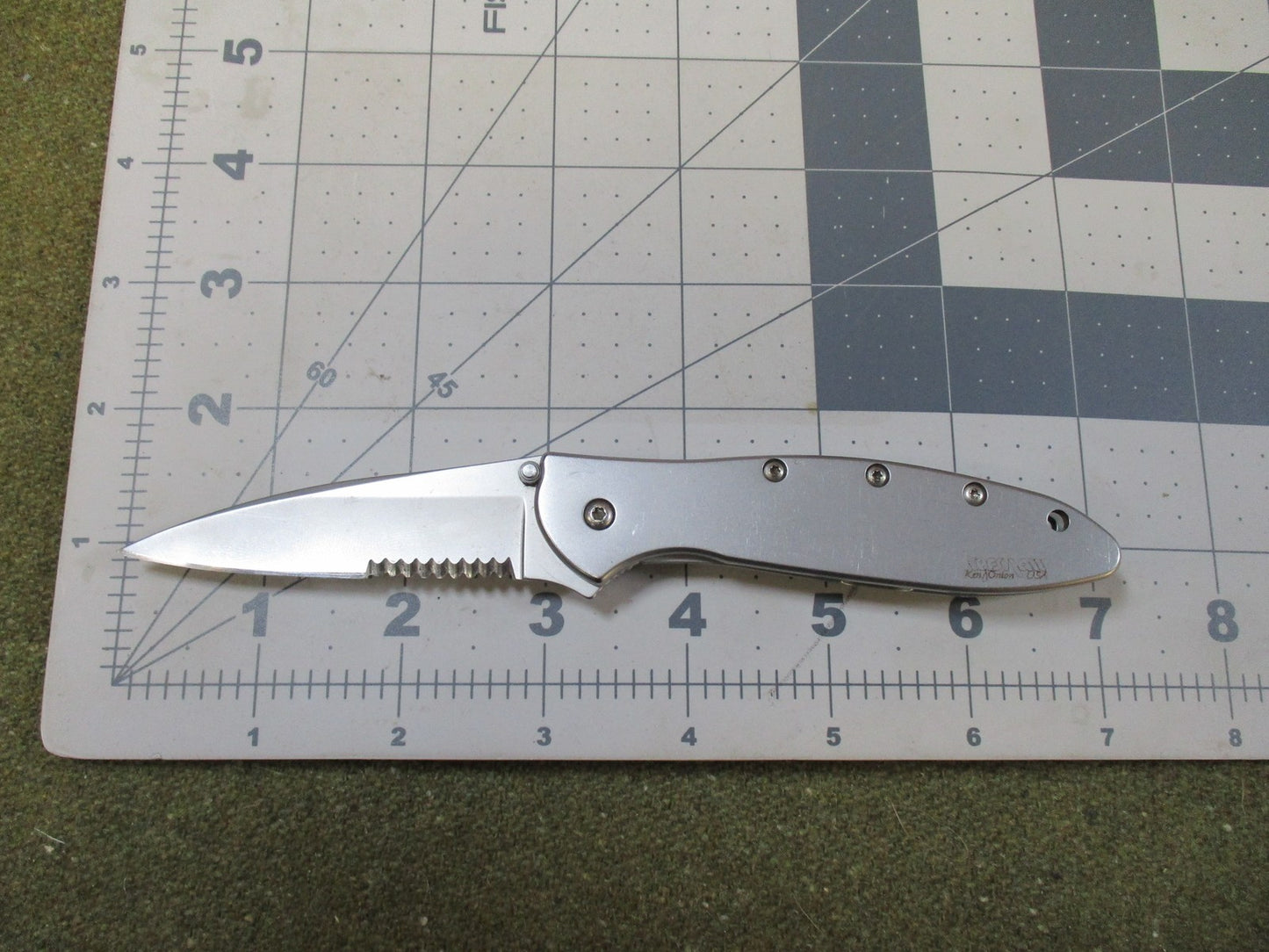 Kershaw Leek Ken Onion USA Made Partially Serrated Folding Knife