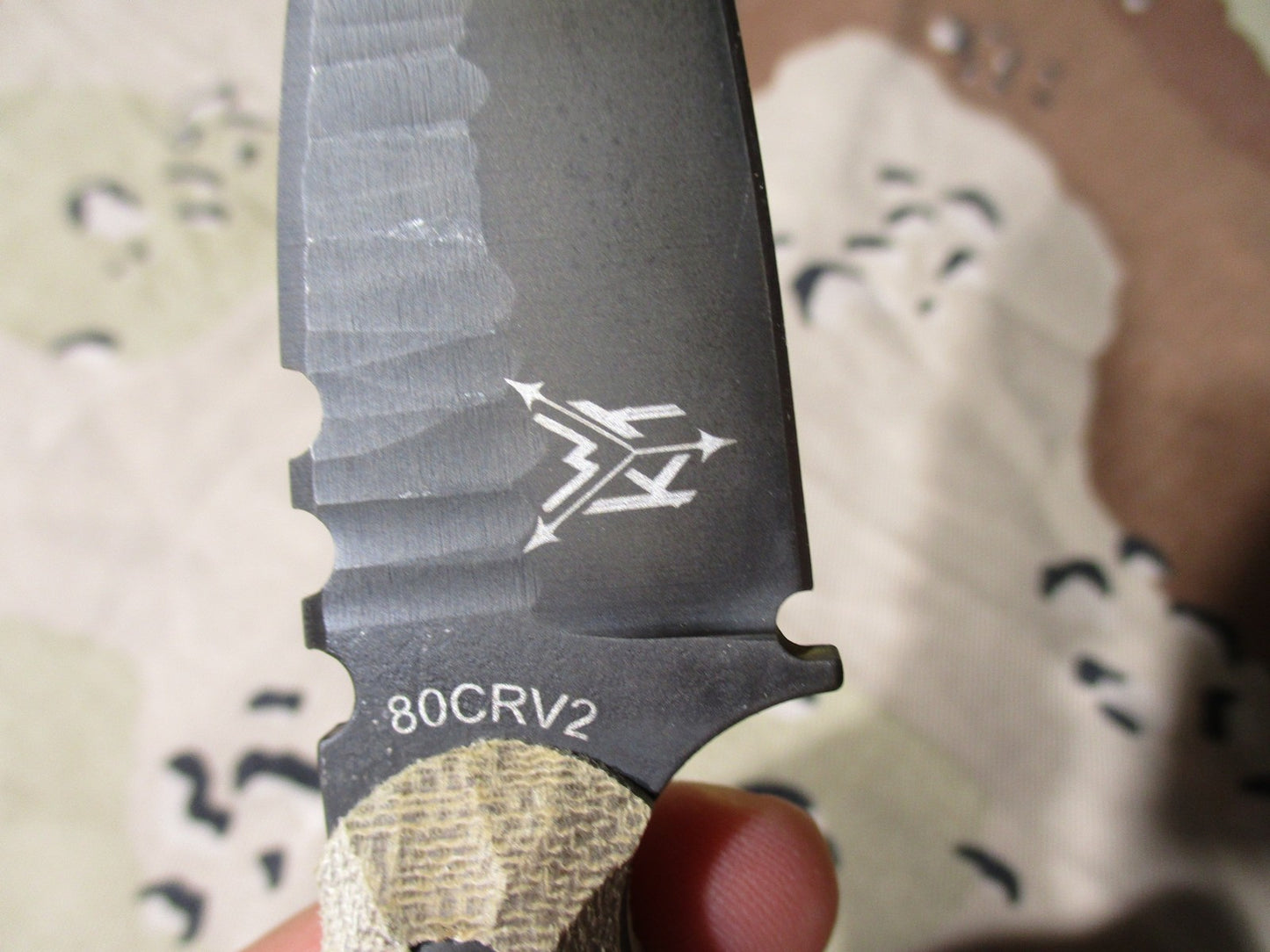 Wachtman Knife & Tool Eddy 2 80CRV2 Micarta Handle w/ Kydex Sheath