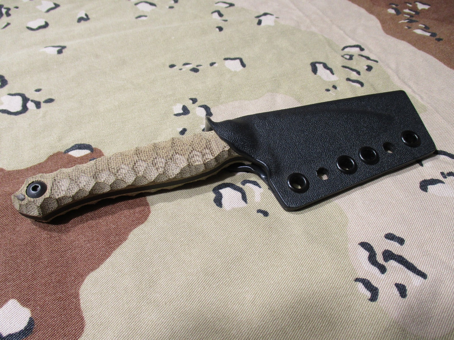 Wachtman Knife & Tool Eddy 2 80CRV2 Micarta Handle w/ Kydex Sheath
