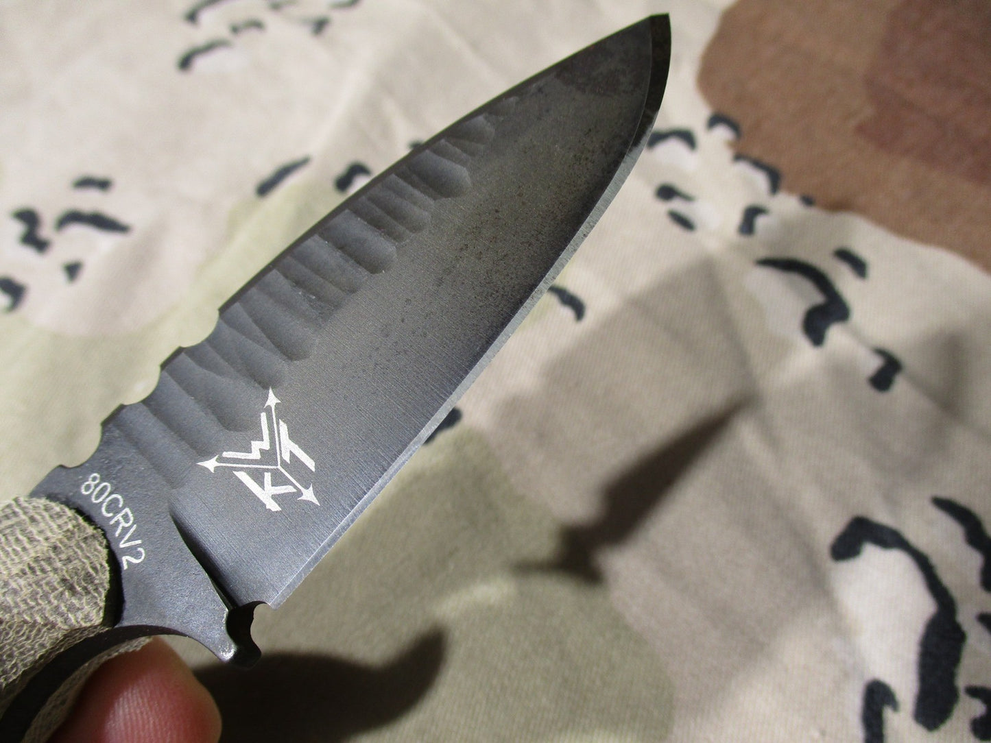 Wachtman Knife & Tool Eddy 2 80CRV2 Micarta Handle w/ Kydex Sheath