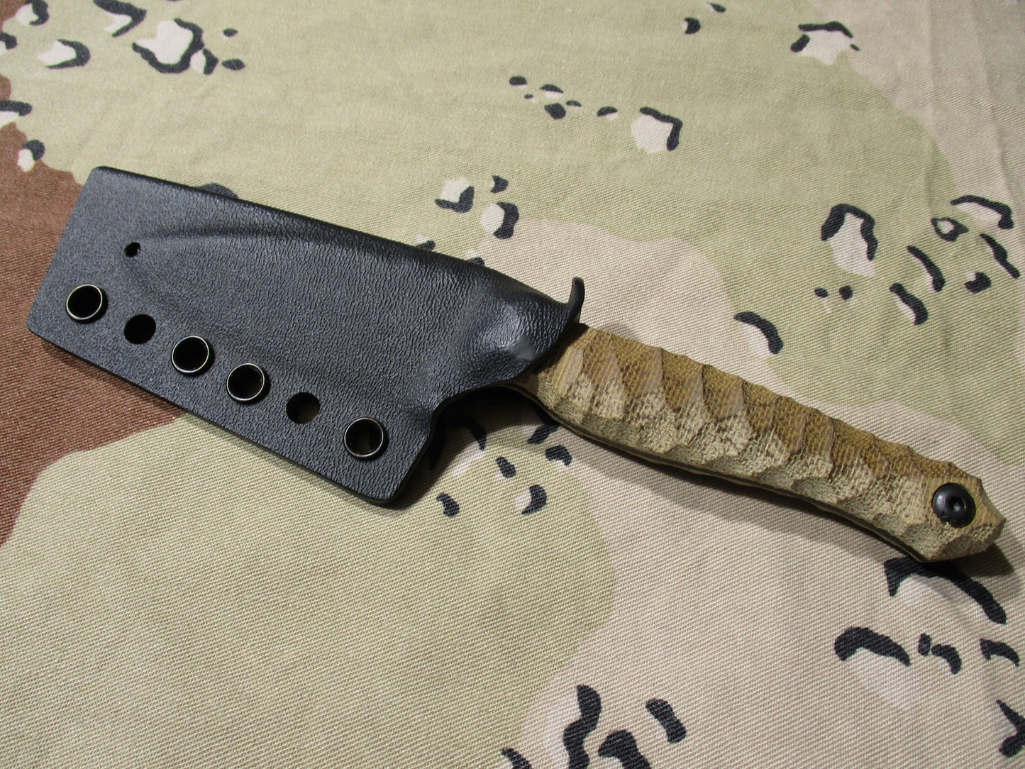 Wachtman Knife & Tool Eddy 2 80CRV2 Micarta Handle w/ Kydex Sheath