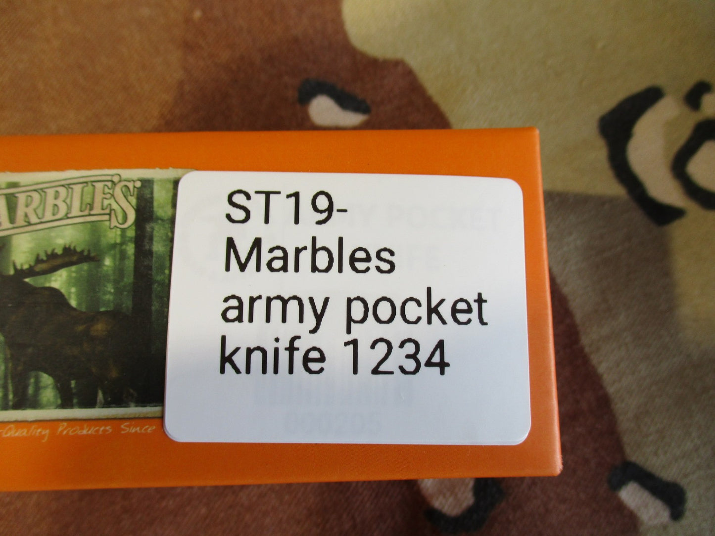 Marbles Army Pocket Knife Multi-tool US Marked w/ Box