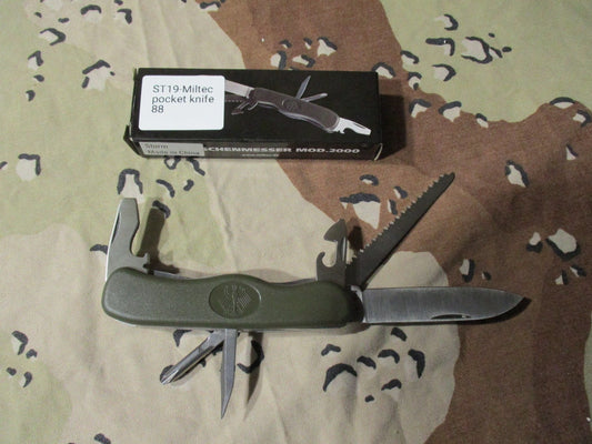 Mil-Tec BW Pocket Knife Mod. 2000 Multi-Tool Camping Hiking Survival Knife