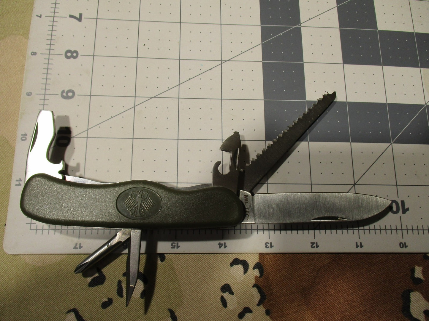 Mil-Tec BW Pocket Knife Mod. 2000 Multi-Tool Camping Hiking Survival Knife