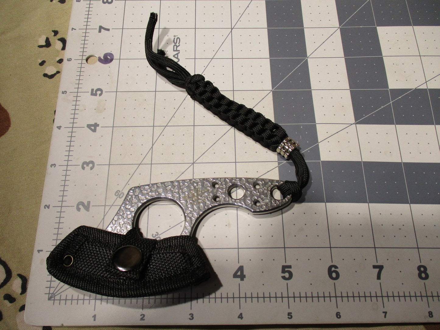 Old Forge ST19 Cleaver Fixed Blade Knife w/ Sheath & Lanyard - New