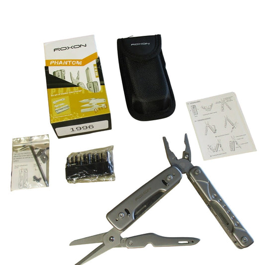 ROXON S802 Phantom 16-in-1 Multi-tool Pliers Knife Saw Wire Cutters New
