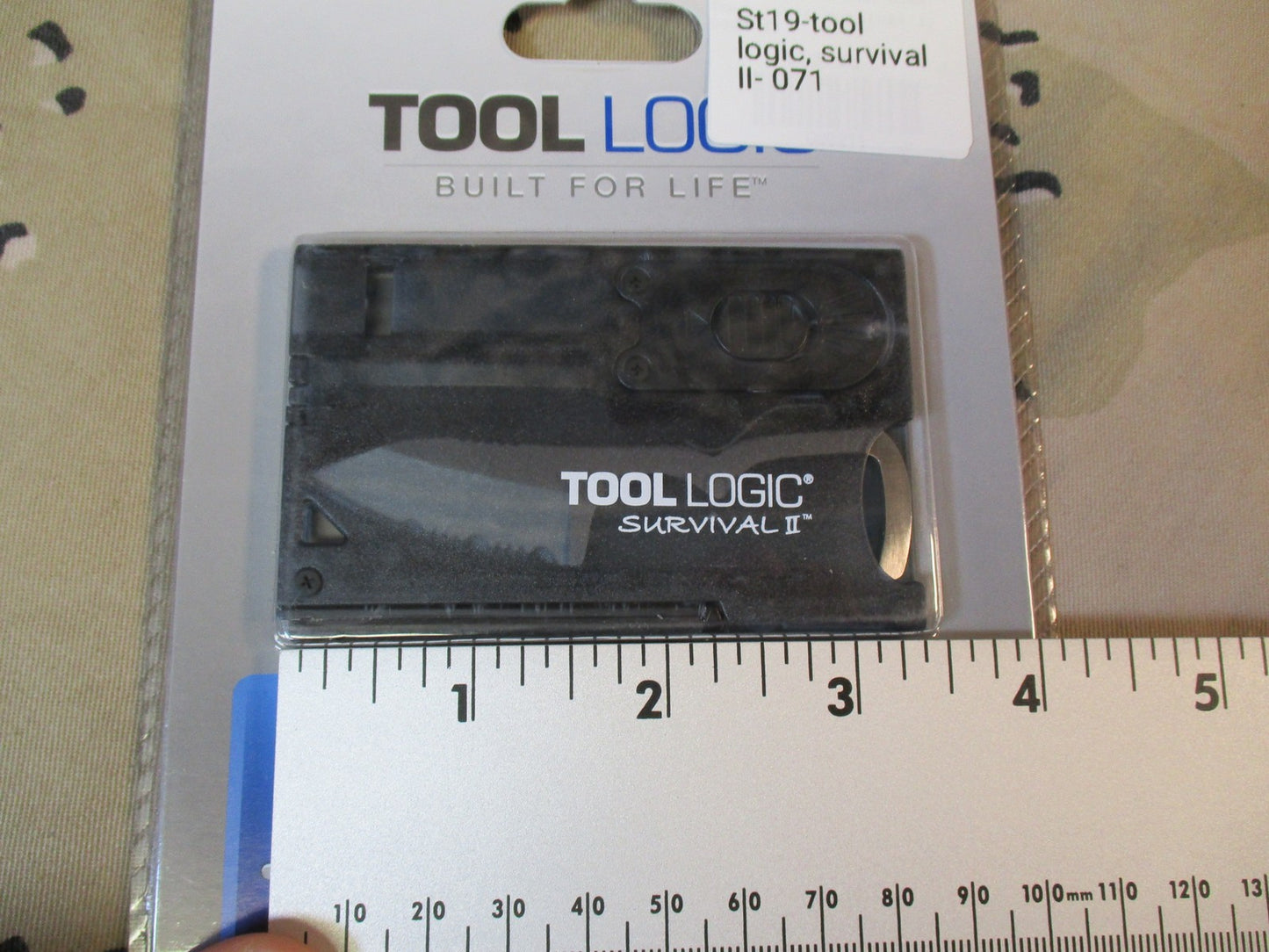 Tool Logic Survival Card II 7-in-1 Multi-Tool Fire Starter LED Light New