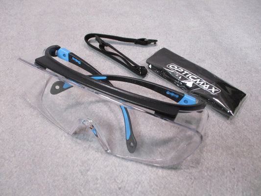 OpticMax NT155C Clear Fit Over Safety Shooting Glasses Anti Fog New in Box