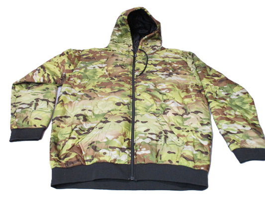 Woobie Gear Camo Full Zip Quilted Hoodie NWOT Size Unknown See Measurements