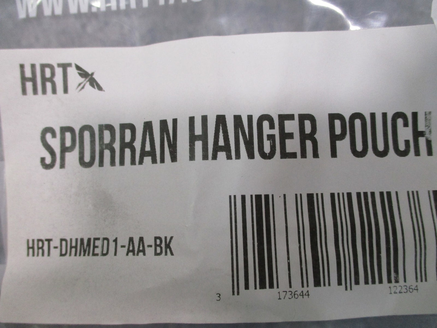 HRT Tactical Sporran Hanger Pouch Black MOLLE Cordura Dangler