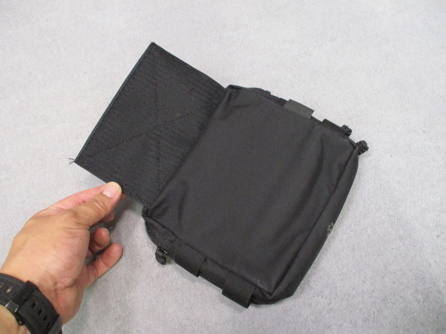 HRT Tactical Sporran Hanger Pouch Black MOLLE Cordura Dangler