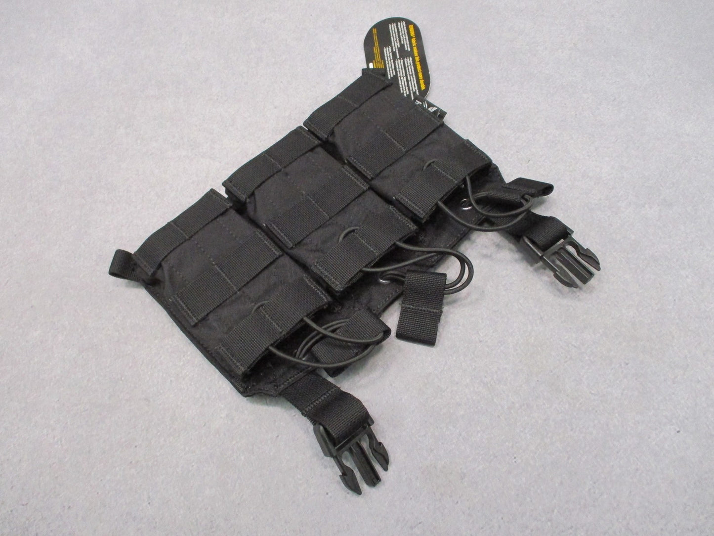HRT Triple Rifle Mag Shingle Pouch Black MOLLE Placard New w/ Tags