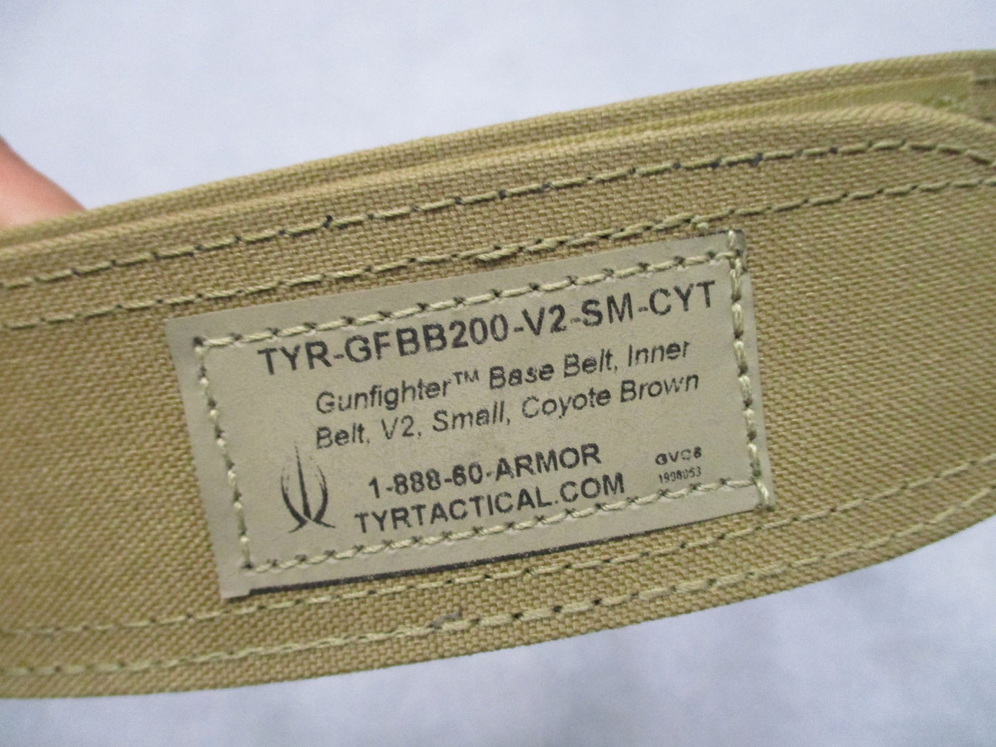 Military TYR Tactical Gunfighter Base Belt Inner Belt V2 Coyote Brown Small