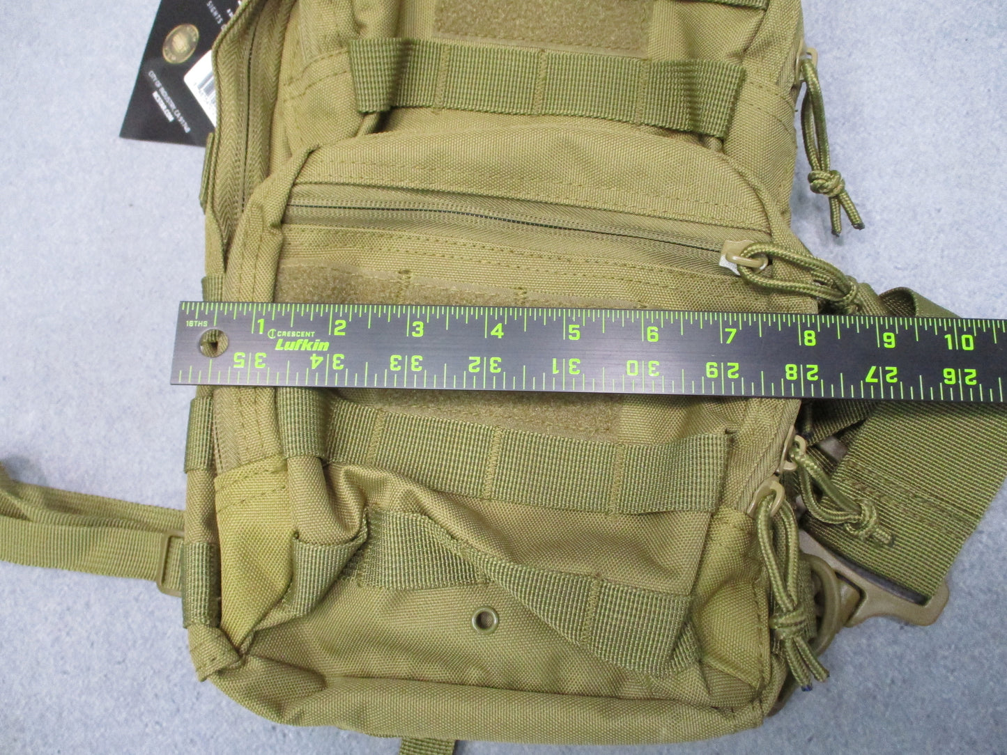 NcSTAR Tactical Sling Pack MOLLE Bag Tan CVSUB3025T New with Tags