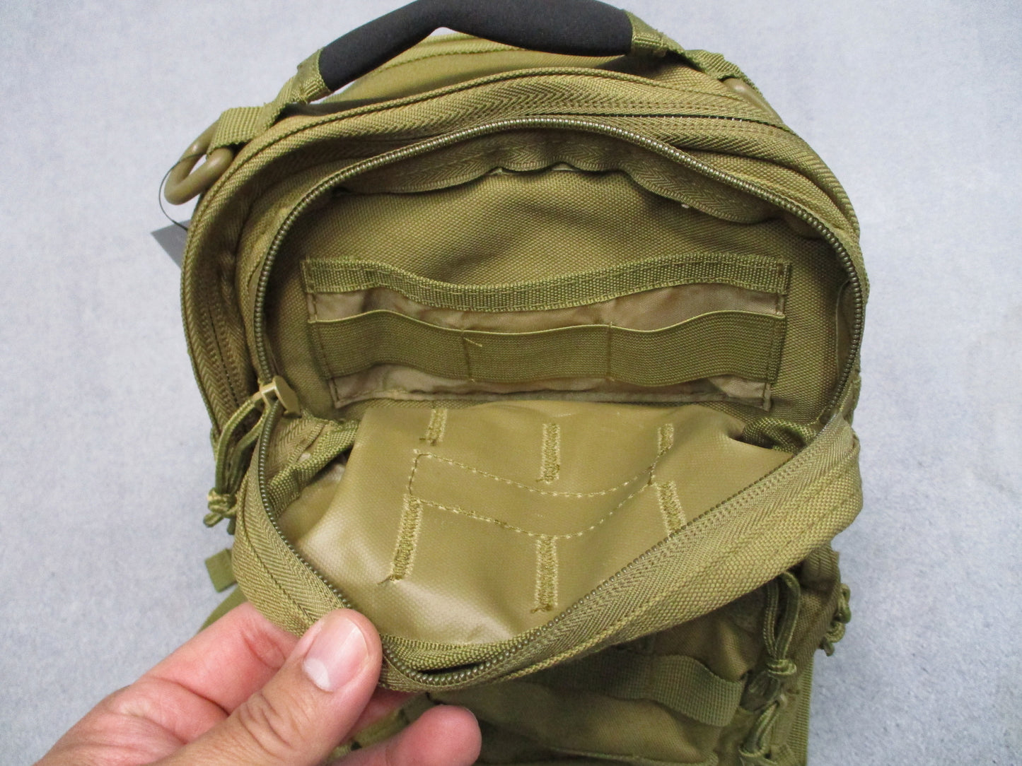 NcSTAR Tactical Sling Pack MOLLE Bag Tan CVSUB3025T New with Tags