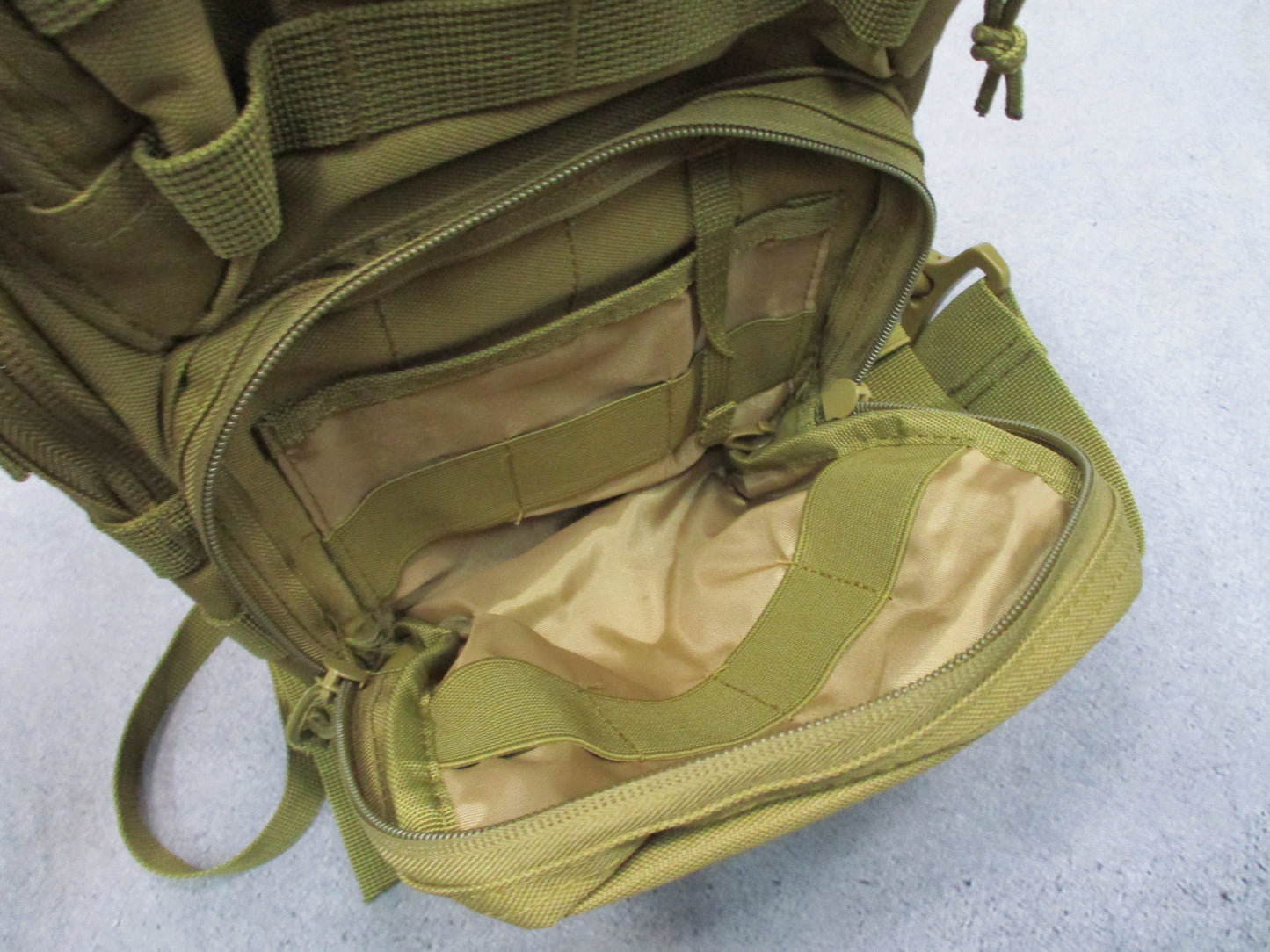 NcSTAR Tactical Sling Pack MOLLE Bag Tan CVSUB3025T New with Tags