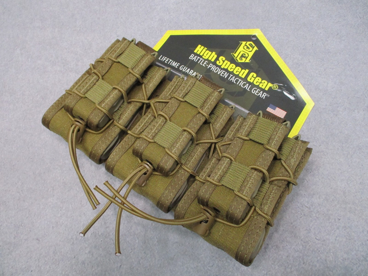 High Speed Gear HSGI Triple Double Decker TACO Rifle/Pistol Mag Pouch Coyote Bro