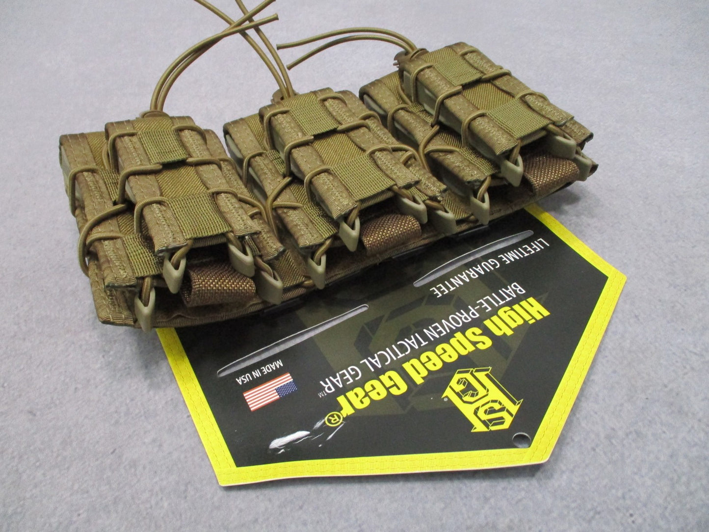 High Speed Gear HSGI Triple Double Decker TACO Rifle/Pistol Mag Pouch Coyote Bro