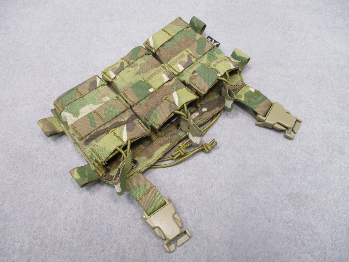 HRT Tactical Gear Triple 5.56/.223 Placard Multicam 3 Mag Pouch Shingle