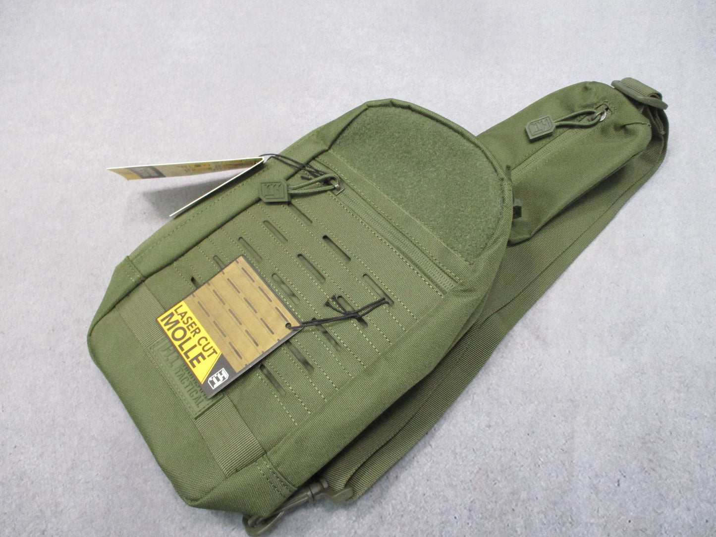 Highland Tactical Expat Sling Pack Dark Green Laser Cut MOLLE New With Tags