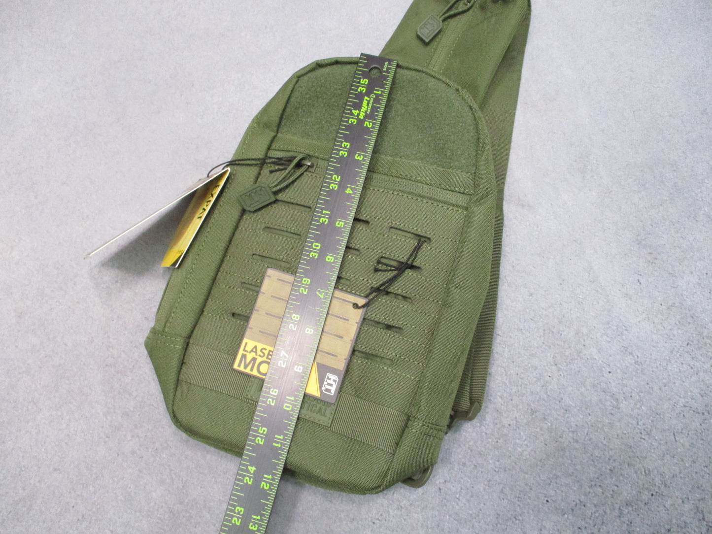 Highland Tactical Expat Sling Pack Dark Green Laser Cut MOLLE New With Tags