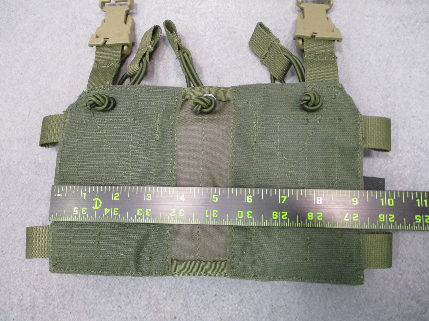 HRT Tactical Gear Triple 5.56/.223 Placard Olive Drab Rifle Mag Pouch Shingle