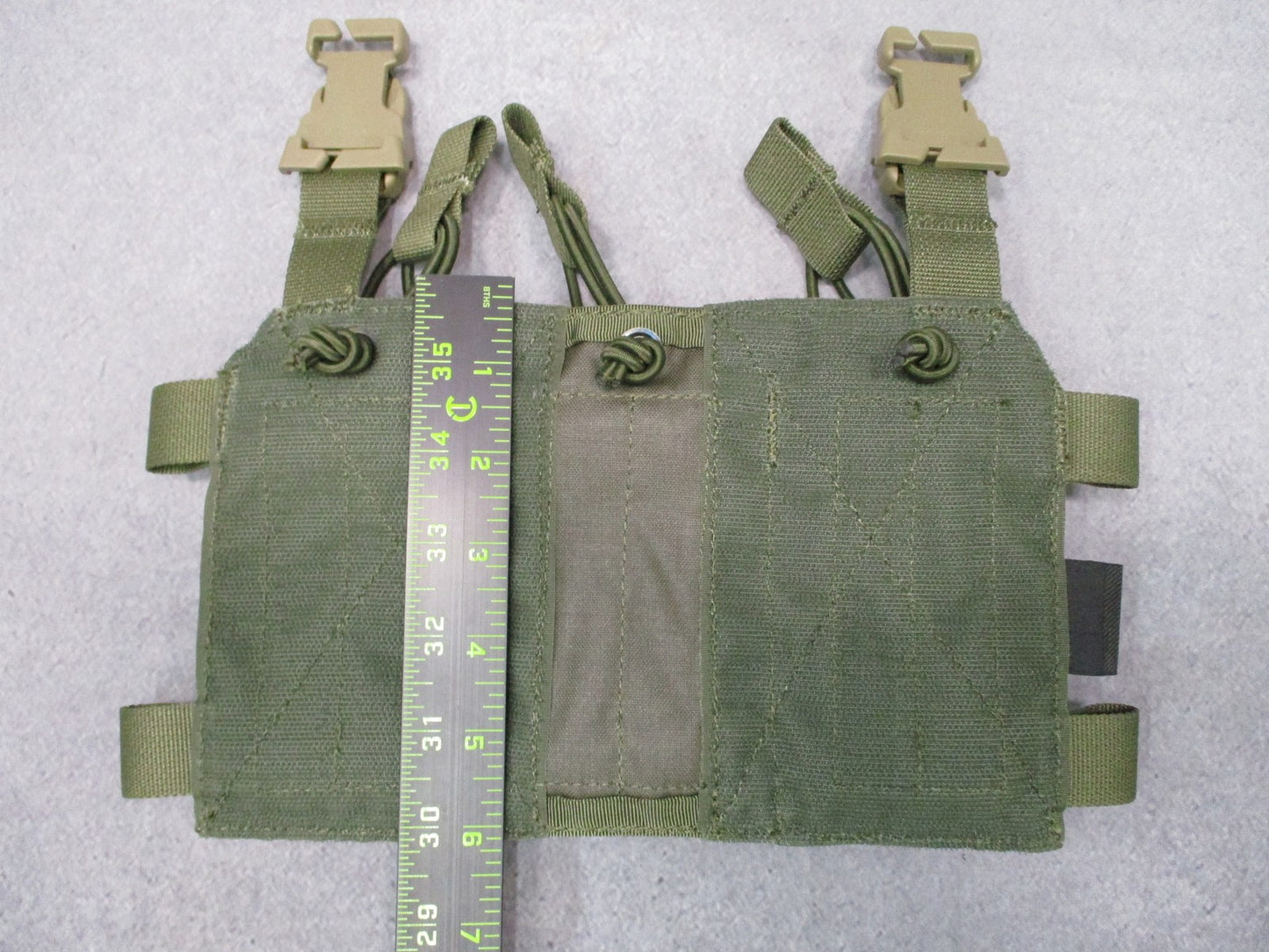 HRT Tactical Gear Triple 5.56/.223 Placard Olive Drab Rifle Mag Pouch Shingle