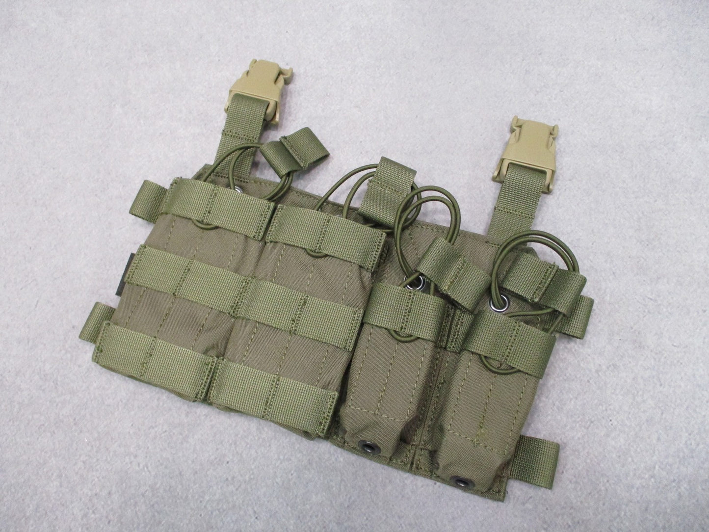 HRT Tactical Gear Response Placard Ranger Green 2 Rifle / 2 Pistol Mag Carrier