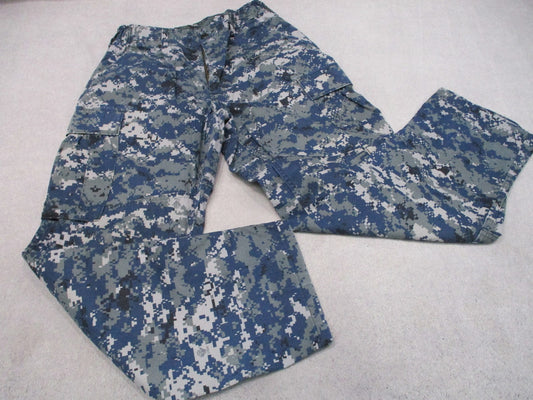 US Navy NWU Type I Digital Camo Working Trousers Small Short 8405-01-540-1356