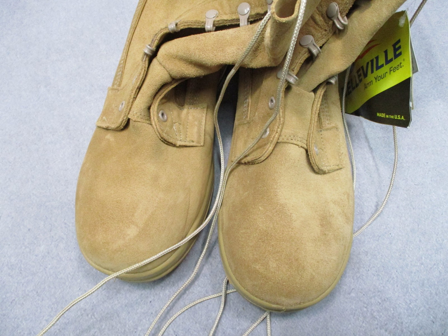 New Belleville ICWR GORE-TEX Military Boots Tan Suede Vibram Sole Men's 12.5 R