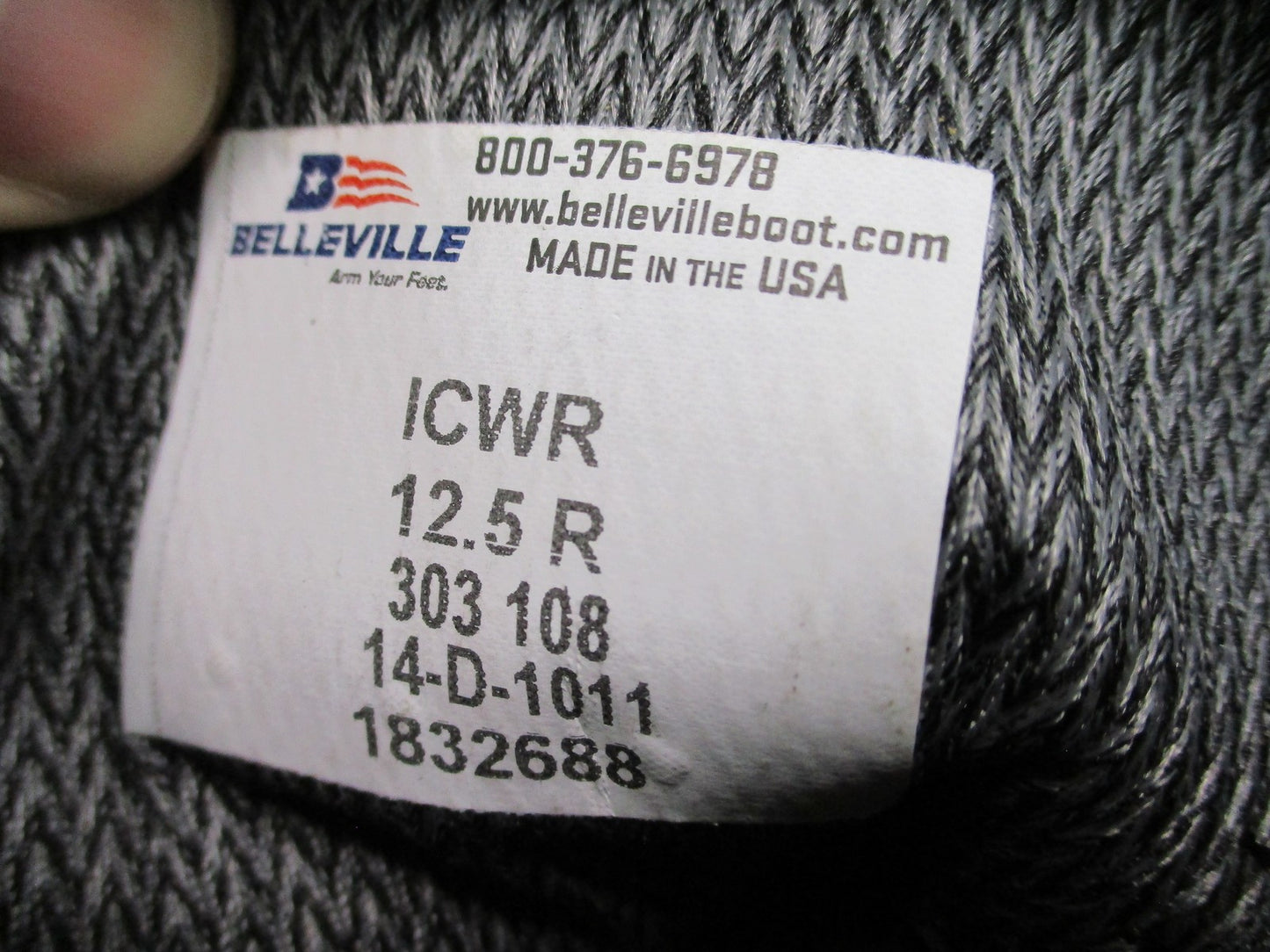 New Belleville ICWR GORE-TEX Military Boots Tan Suede Vibram Sole Men's 12.5 R
