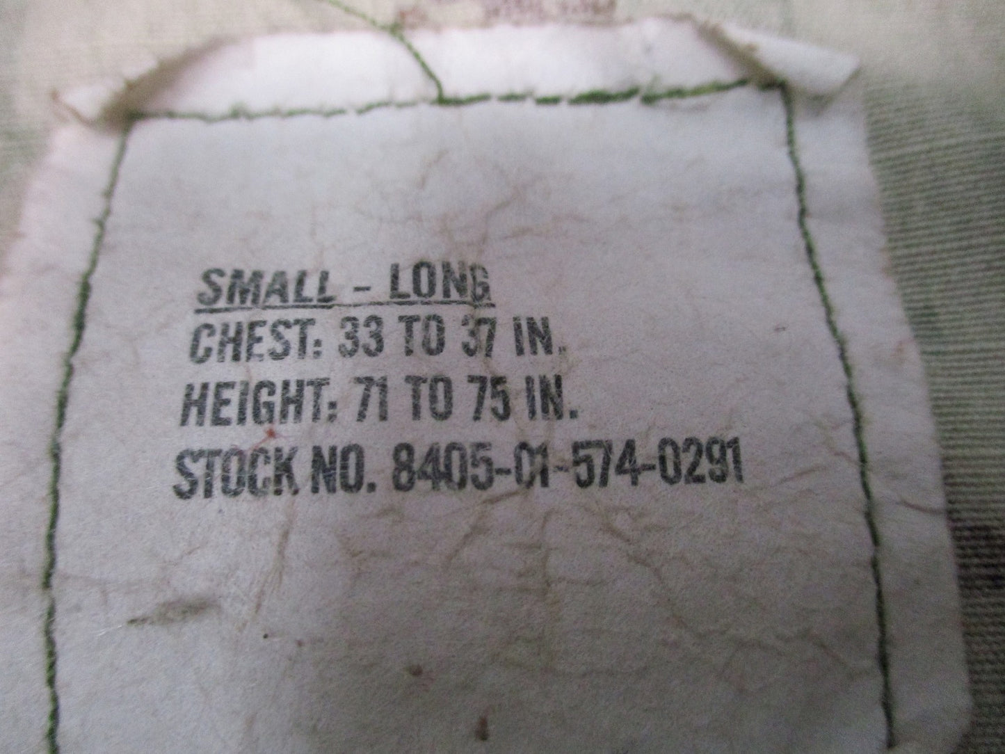 US Navy NWU Type III Blouse Small Long AOR2 Digital Camo NSN 8405-01-574-0291