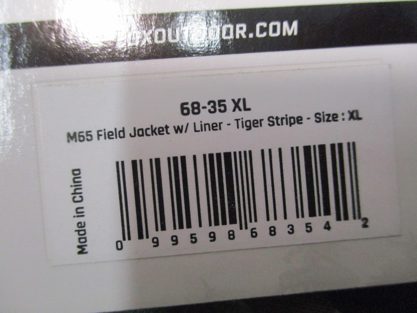 New Fox Outdoor M65 Field Jacket w/ Liner Tiger Stripe Camo Size XL