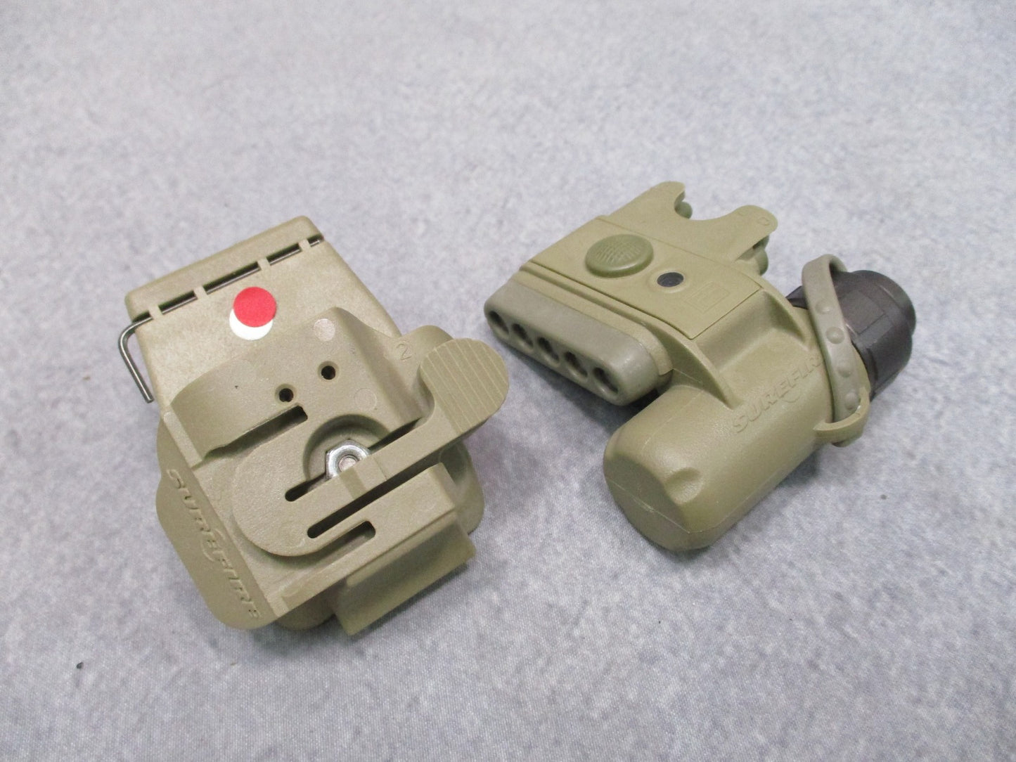 NEW TAN SUREFIRE HELMET LIGHT WHITE/RED - IR STROBE ACH/MICH MOUNT HL1-C-TN