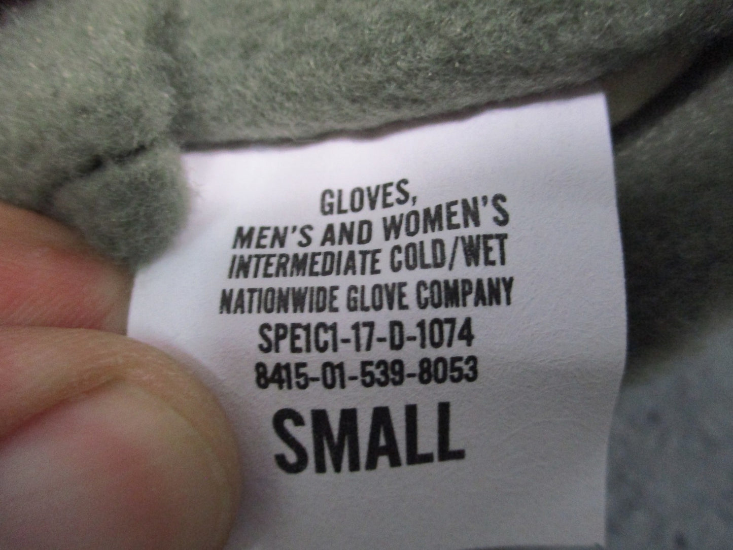 Army US Military Gloves Intermediate Cold/Wet Small Foliage Green