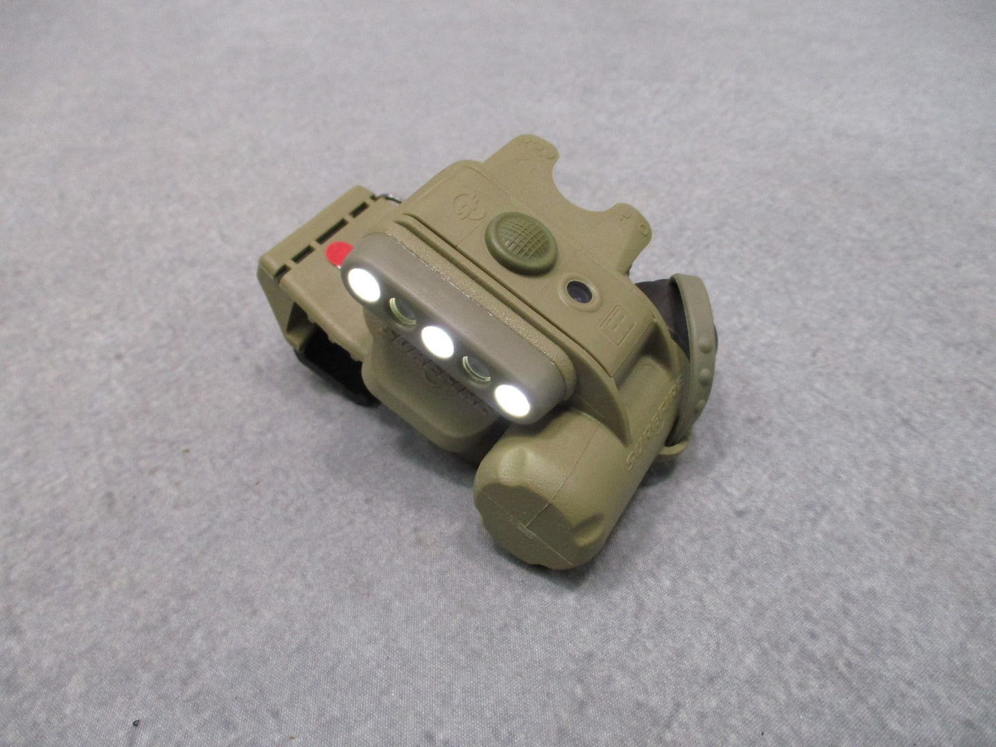 SureFire HL1-C-TN Helmet Light Tan White Red IR IFF NSN 6220-01-549-4203