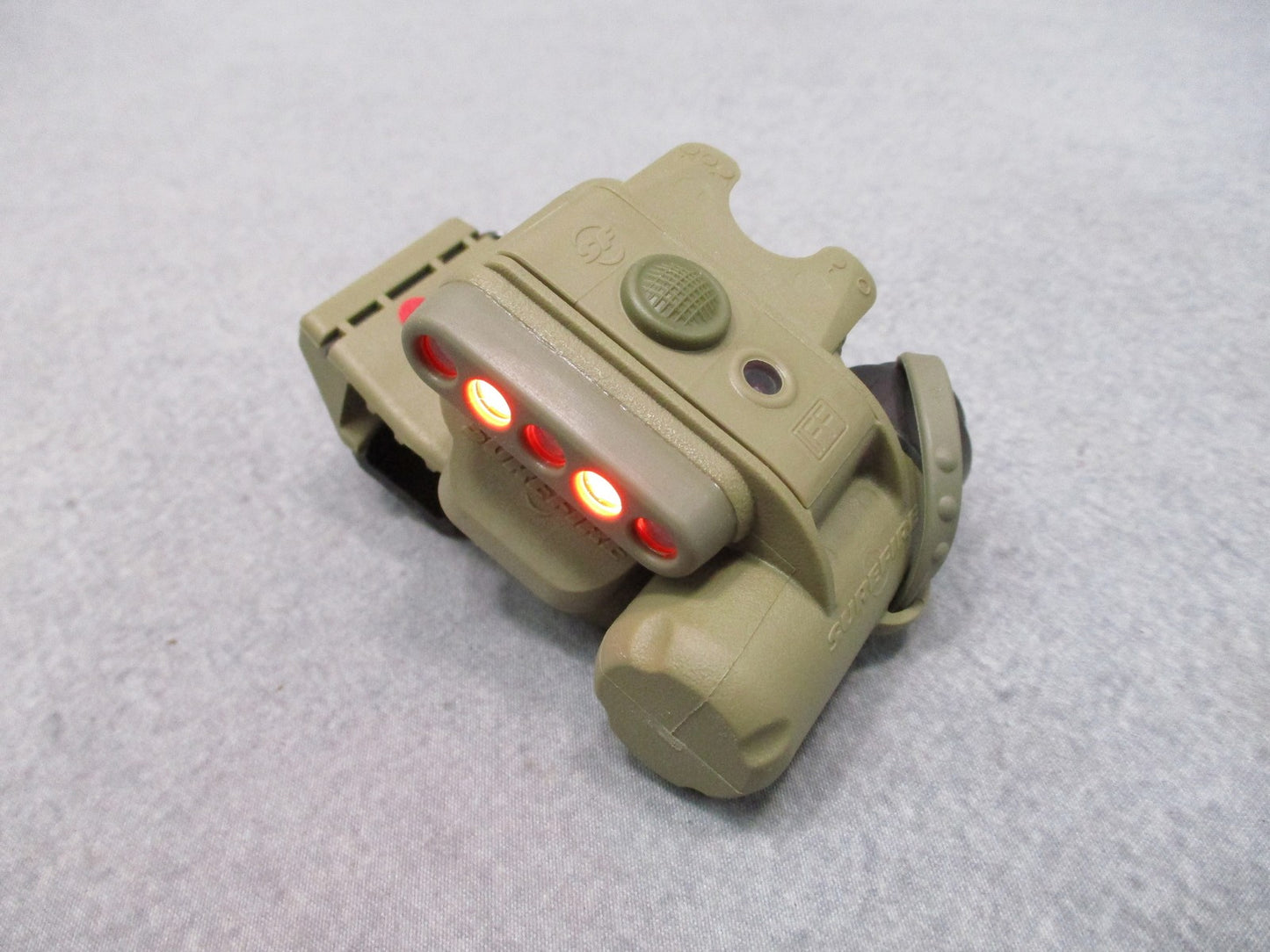 SureFire HL1-C-TN Helmet Light Tan White Red IR IFF NSN 6220-01-549-4203