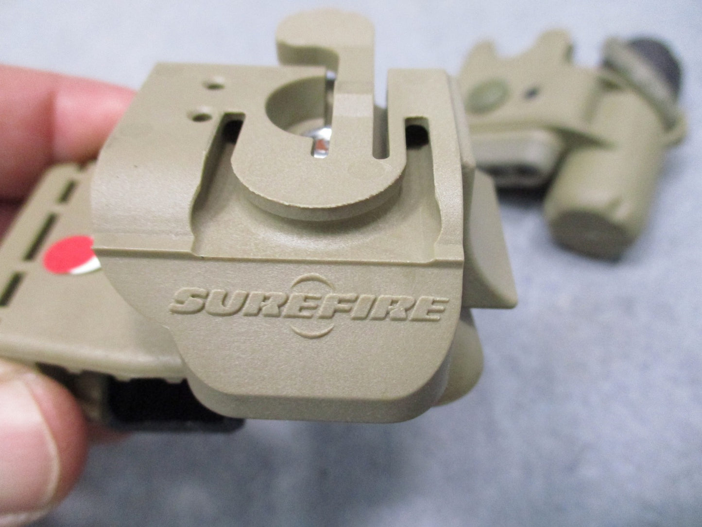 SureFire HL1-C-TN Helmet Light Tan White Red IR IFF NSN 6220-01-549-4203