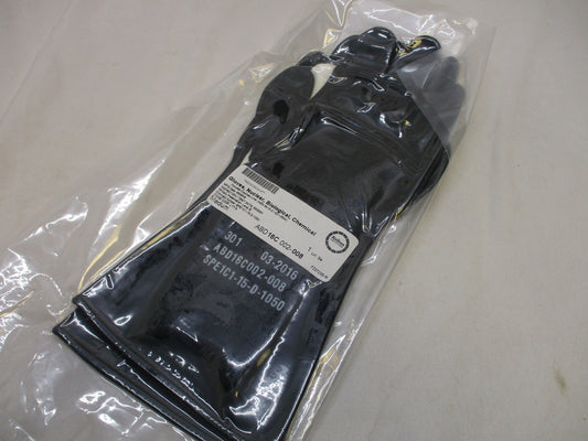NEW ARMY JSLIST RUBBER CHEMICAL GLOVES MOPP AIRBOSS MEDIUM NBC GLOVE w. LINER