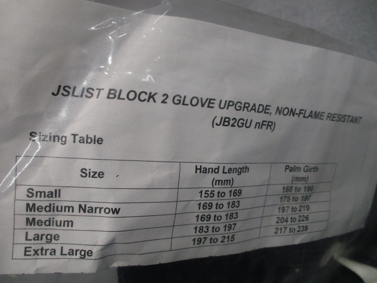 Military JSLIST NBC Gloves Medium-Narrow Coolmax Liner NSN 8415-21-921-2166 NEW
